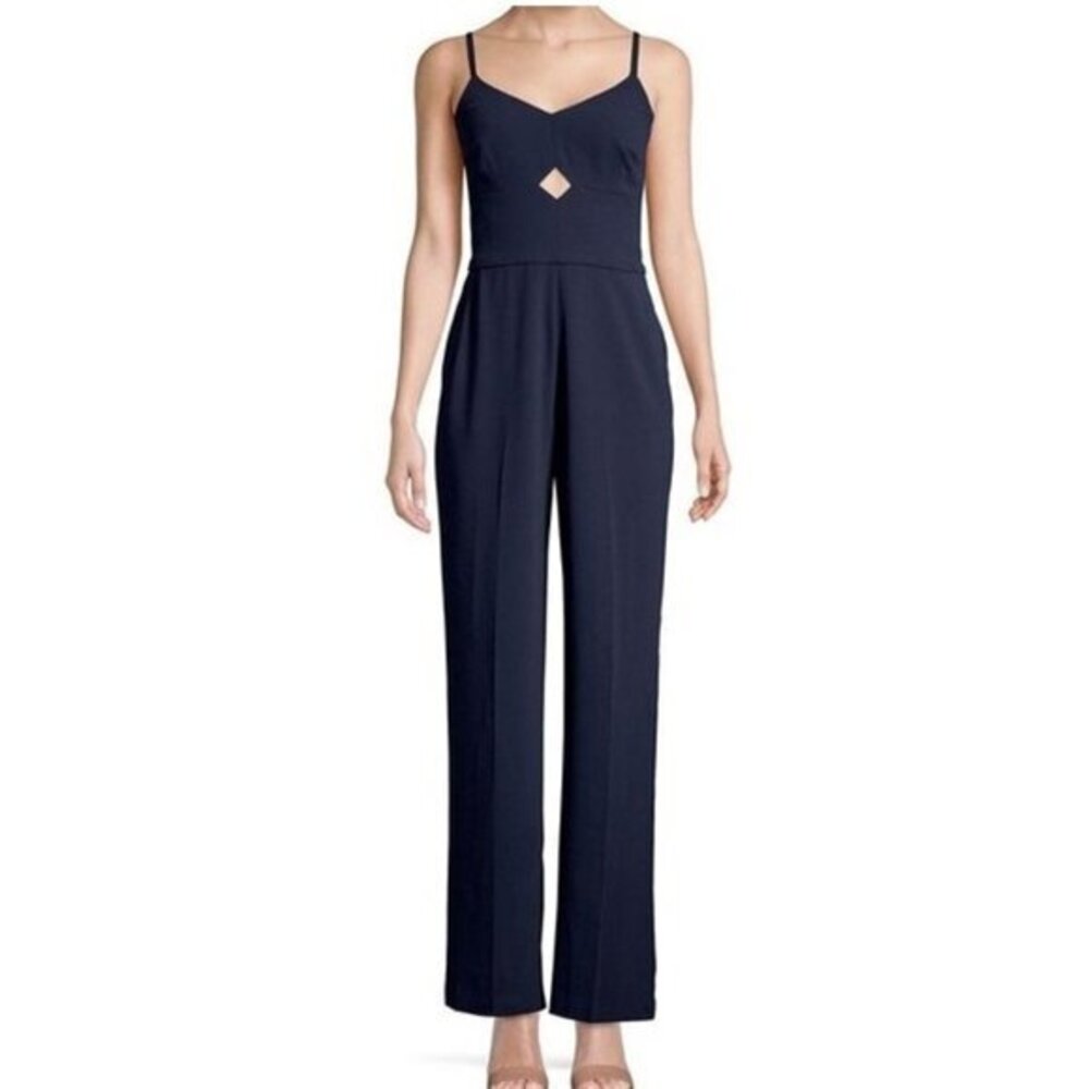 Trina Turk Sunbeam Navy Blue Jumpsuit. 0